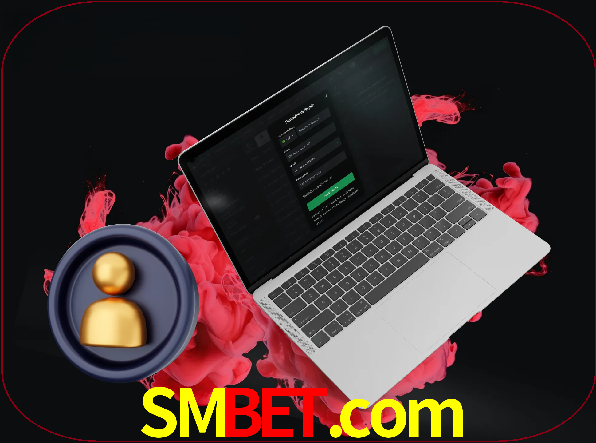 No cabeçalho do site smbet, clique no botão que o levará a um formulário especial onde terá de introduzir as suas informações actuais.