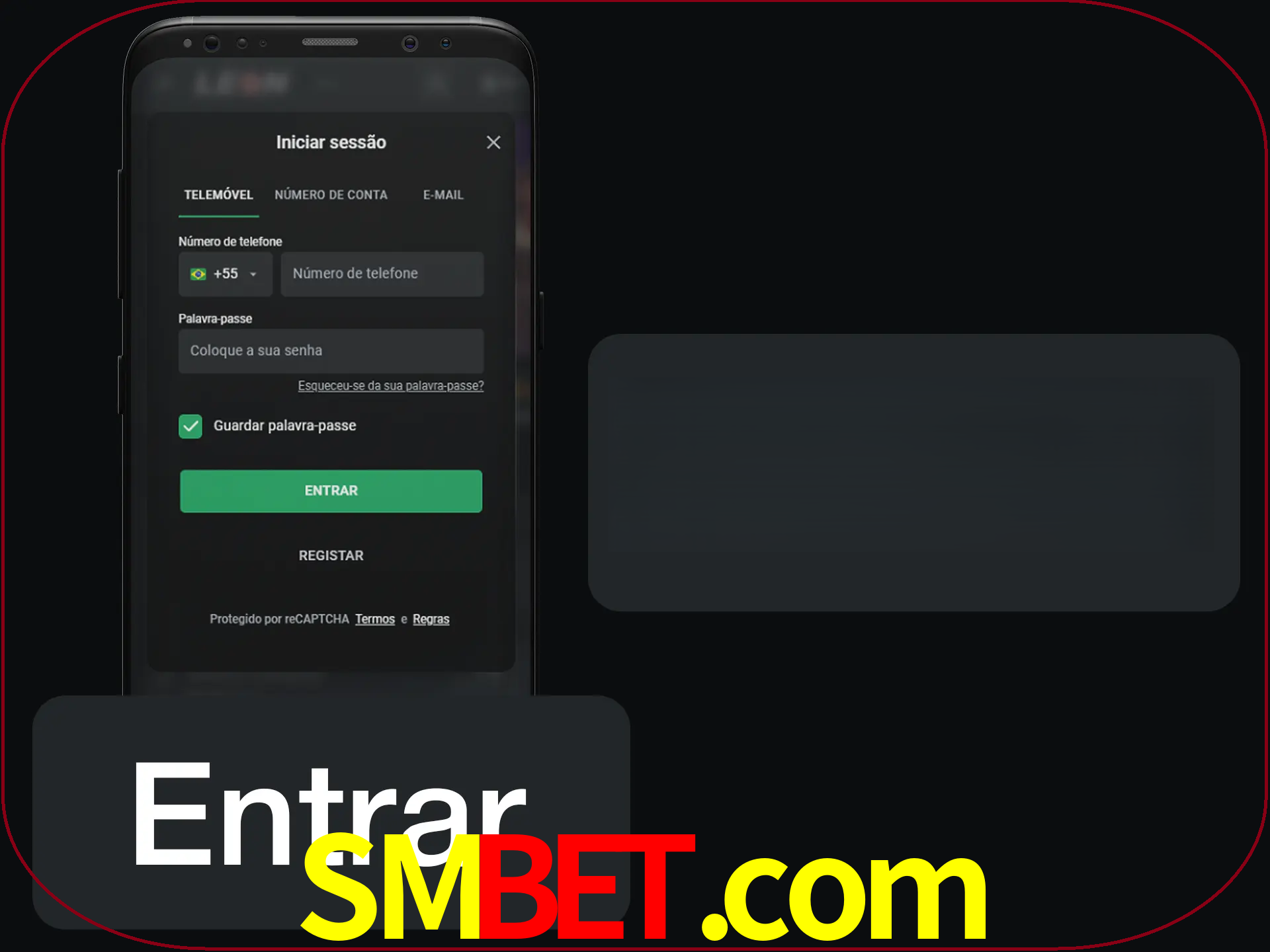 Faça o login para começar a apostar e jogar no cassino.
